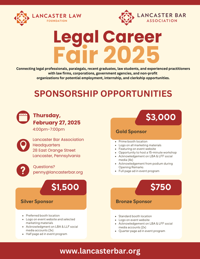 Legal Career Fair Sponsorships